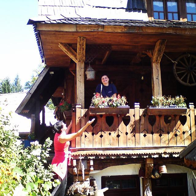 Me and my friend at Bosnian courtyard at Zla?a, near Tuzla